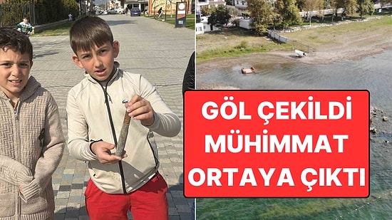 İznik Gölü Kıyısında Oynayan Çocuklar Savaş Döneminden Kalma Top Mermisi Buldu
