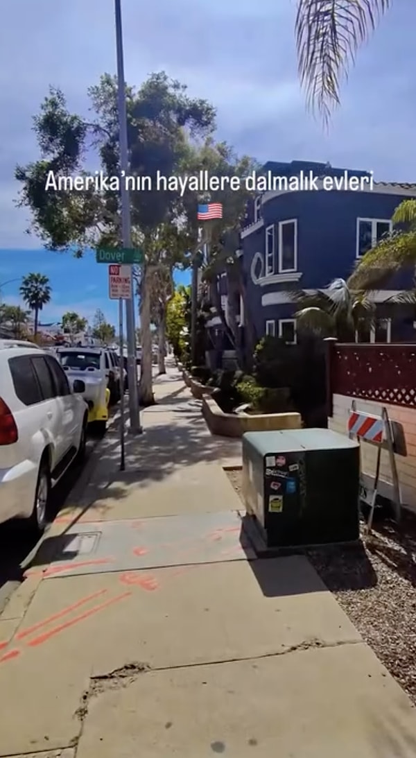 Paylaşılan videoda içerik üreticisi, bulunduğu sokağı gezerek buradaki yaşamı anlattı.
