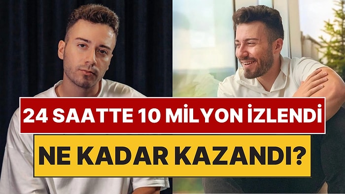 YouTube'a Dönüş Videosuyla 24 Saatte 10 Milyon Görüntülenme Alan Enes Batur Bir Günde Ne Kadar Kazandı?