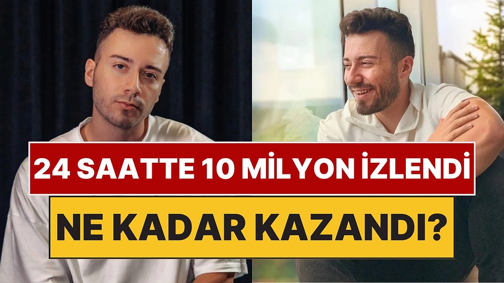 YouTube'a Dönüş Videosuyla 24 Saatte 10 Milyon Görüntülenme Alan Enes Batur Bir Günde Ne Kadar Kazandı?