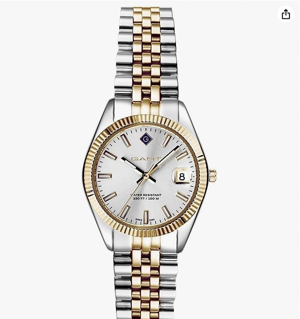 Zarafetin altın ve gümüş uyumu: GANT Kadın Kol Saati!