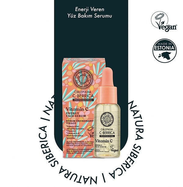 Cildinize C vitamini dopingi: Natura Siberica Yüz Bakım Serumu!