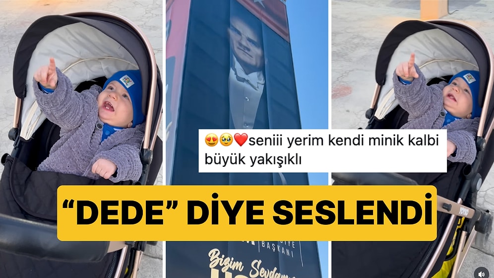 Atatürk Posterini Görünce "Dede" Diye Seslenen Bebek Viral Oldu
