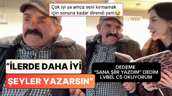 Bir Kadın Dedesine Lvbel C5'in Şarkısını Kendi Şiirim Diye Okuyup Puanlamasını İstedi