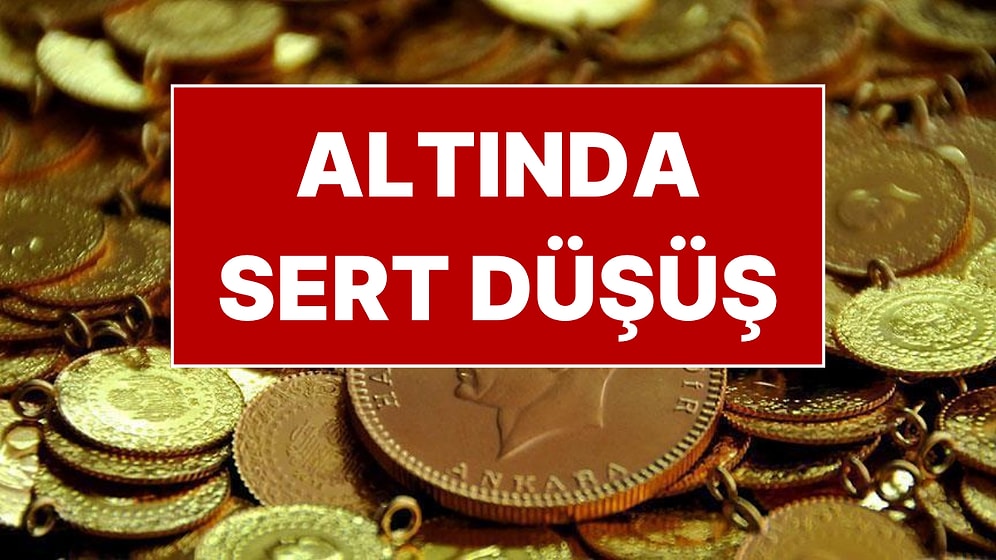 Altında Sert Düşüş: Yeni Altın Fiyatları Belli Oldu
