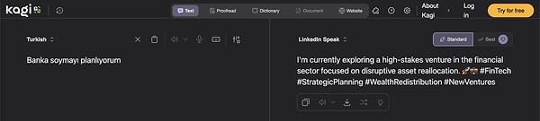Tarihi metinleri ve negatif cümleleri bile uygun dille revize ediyor.