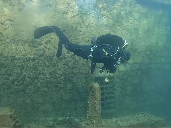 SAK ekiplerinden tarihi dalış gerçekleştirdi.