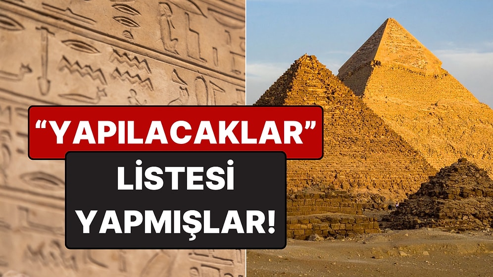 Antik Mısırlıların 2 Bin Yıl Önce 'Yapılacaklar Listesi' Hazırladığı Ortaya Çıktı!