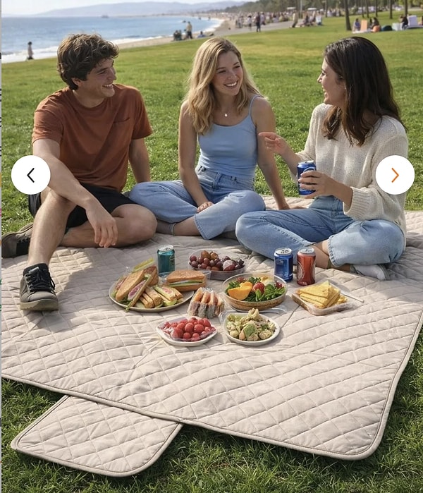 Yumuşacık ve su geçirmeyen zemin: Piknik Örtüsü!