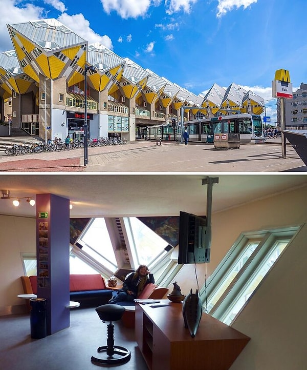 3. Cube Houses – Rotterdam & Helmond, Hollanda