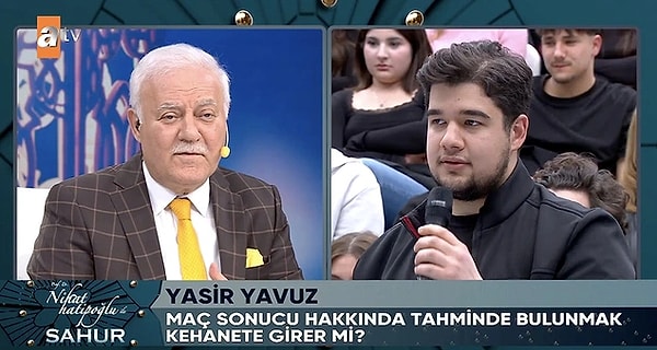 Ünlü ilahiyatçı Nihat Hatipoğlu, ATV'deki iftar ve sahur programlarında merak edilenleri yanıtlıyor.