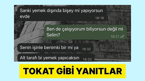 Çalışan Eşinden Eve Gelince "Sıcak Yemek" İsteyen Erkek Tepki Çekti