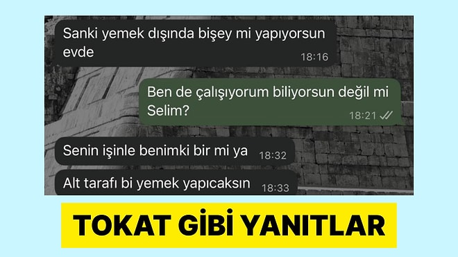 Çalışan Eşinden Eve Gelince "Sıcak Yemek" İsteyen Erkek Tepki Çekti