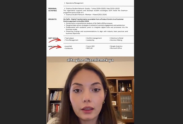 Videodaki CV inceleme tavsiyelerini şu şekilde özetleyebiliriz;