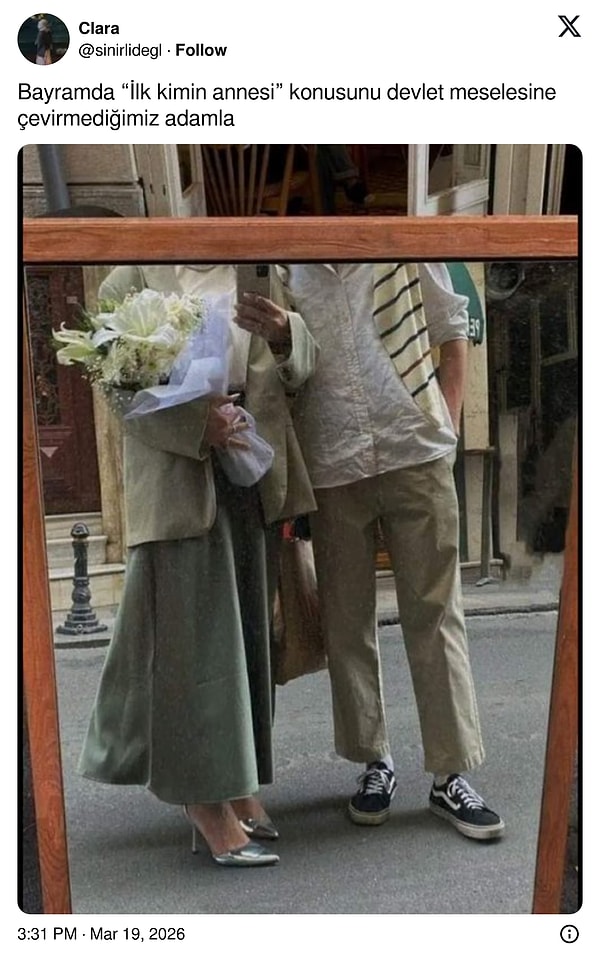 X'te bir kullanıcının bayram paylaşımıyla o meşhur sorunun tartışması tekrardan alevlendi.