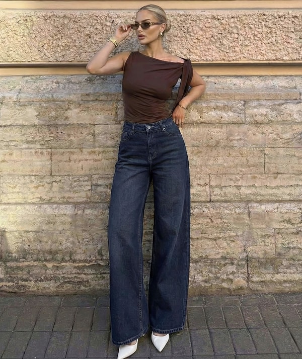 Her gardırobun "kurtarıcı" parçası: Yüksek Bel Palazzo Jean!