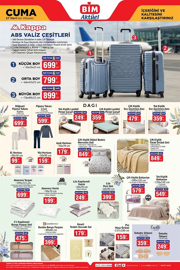 Kappa Küçük Boy ABS Valiz 699 TL