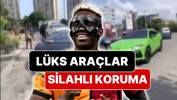 Galatasaray’ın Yıldızı Osimhen Kendi Ülkesinde Tüfekli Korumalarla Geziyor