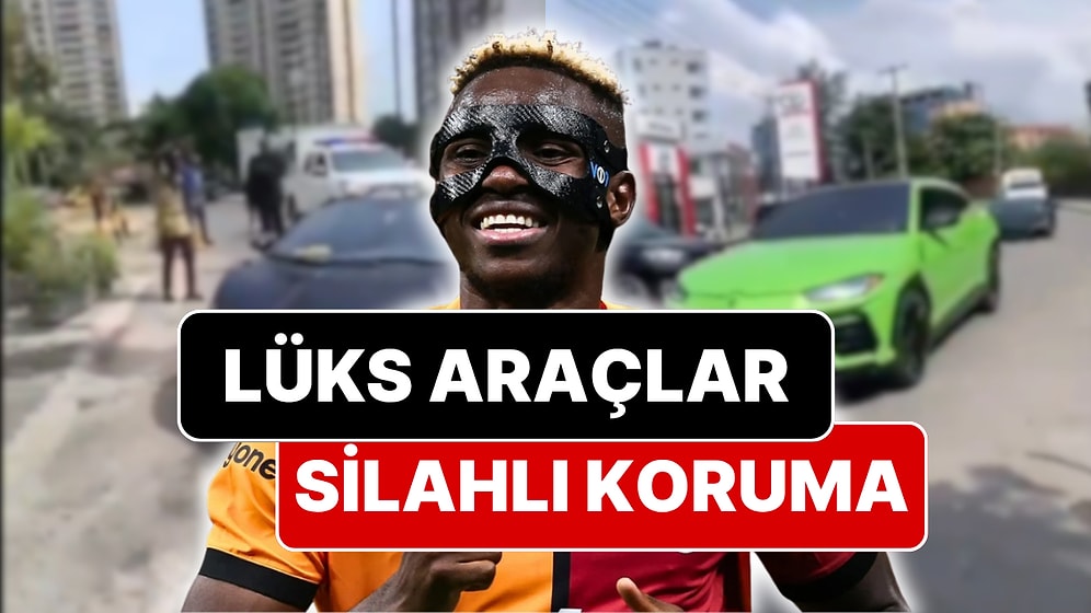 Galatasaray’ın Yıldızı Osimhen Kendi Ülkesinde Tüfekli Korumalarla Geziyor
