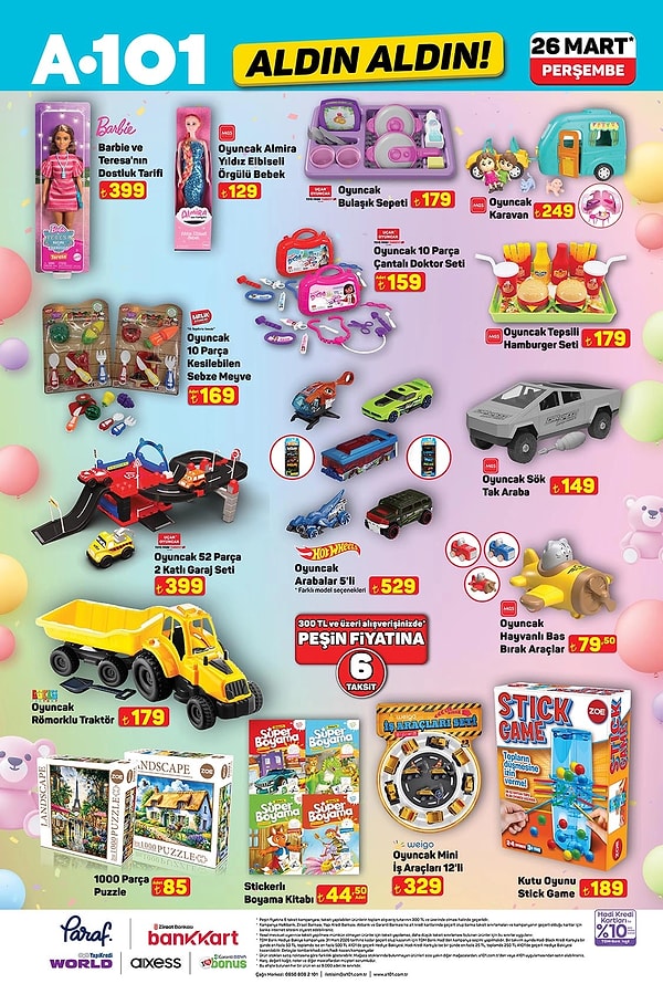 Oyuncak Römorklu Traktör 179 TL