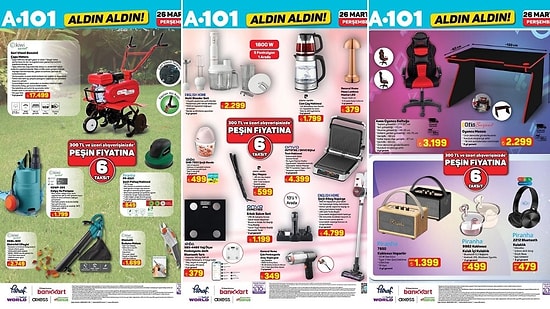 A101'e Benzinli Çapa Motoru Geliyor! 26 Mart 2026 A101 Aldın Aldın Kataloğu