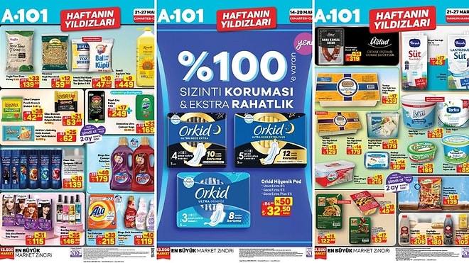 21 - 27 Mart 2026 A101 Haftanın Yıldızları Kataloğu