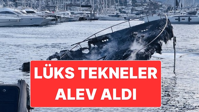 Bodrum’da Lüks Marinada Çıkan Yangında Milyonluk Tekneler Kül Oldu