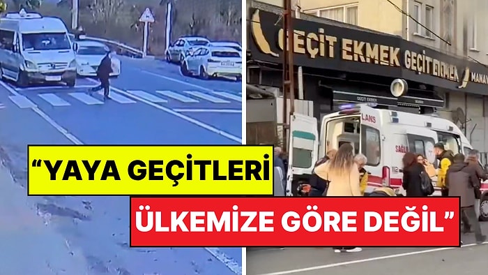 Yol Veren Aracı Sollayan Sürücü Yayaya Çarptı: Yaya Geçidi Tartışması Başladı!
