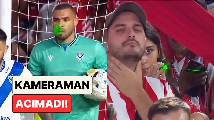 Maçta Rakip Kalecinin Gözüne Lazer Tutmaya Çalışan Taraftar Kameraman Tarafından Yakalandı