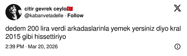 200 lirayla? arkadaşlarla?