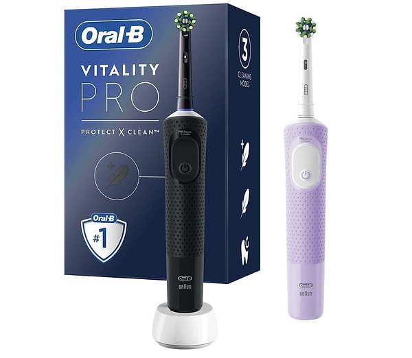 Banyonuza renk ve teknoloji geldi: Oral-B Vitality Pro 2'li Paket!