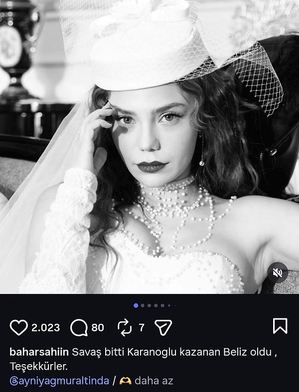 Bahar Şahin, final yapan Aynı Yağmur Altında'ya veda paylaşımında dizinin sonunu söyledi.