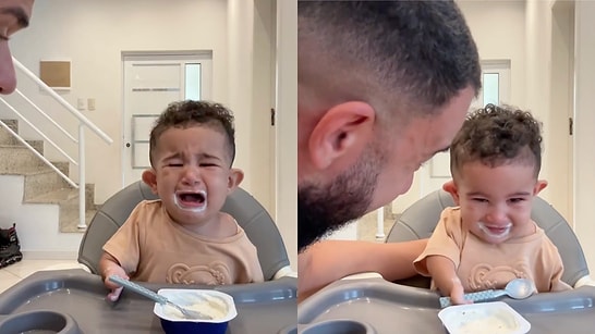 Pure Happiness: The Heartwarming Moment a Little Boy With Limb Differences Learns to Feed Himself Solo