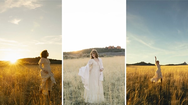 The styles that enabled three different photographers to create entirely distinct images of the same model in the video can be summarized as follows: