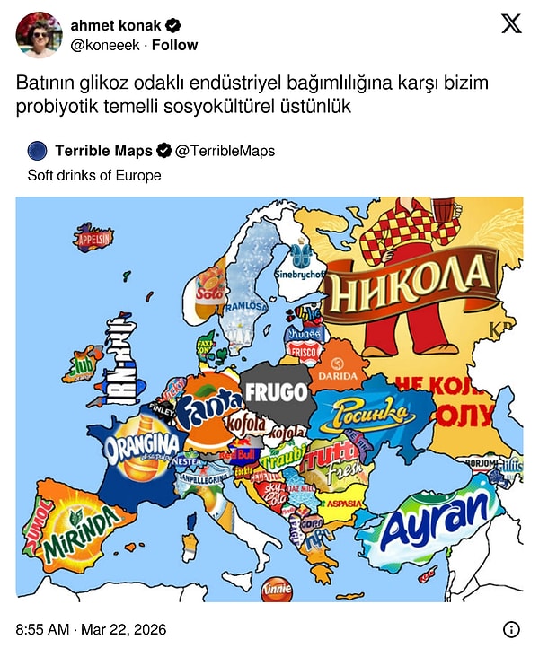 Sadece içecek değil. Miden kazındı, tansiyonun düştü, zehirlendin hepsinin çözümü onda.