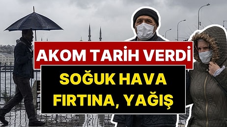 AKOM Tarih Verdi: Baharı Beklerken İstanbul'a Kış Uyarısı Geldi!