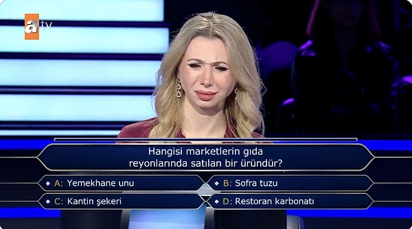Atv'de yayınlanan Kim Milyoner Olmak İster'in son bölümünde bir yarışmacı joker kullandığı soruyla dikkat çekti.