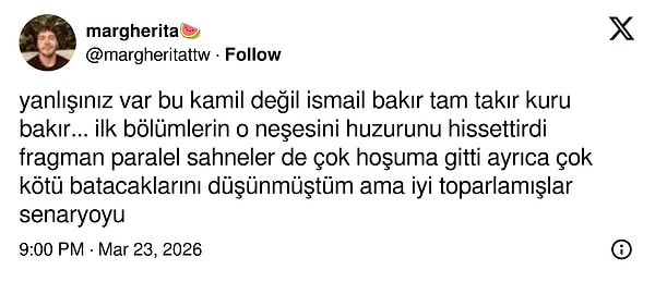 Fragmana ve yeni başrole yorum yağdı.