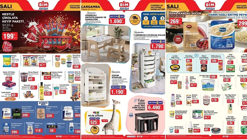31 Mart 2026 BİM Aktüel Haftanın Önerileri Kataloğu