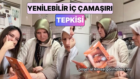 Yenilebilir İç Çamaşırı Satan Bir Kadın Ürünlerini Annesi ve Teyzesine Göstererek Tepkilerini Paylaştı