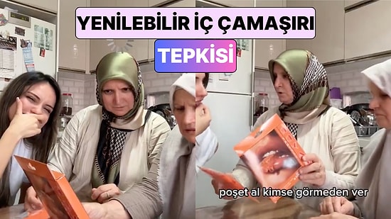 Yenilebilir İç Çamaşırı Satan Bir Kadın Ürünlerini Annesi ve Teyzesine Göstererek Tepkilerini Paylaştı