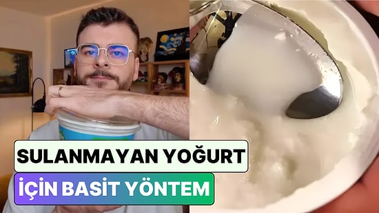 Bir İçerik Üreticisi Gösterdi: Yoğurdunuz 1 Günde Sulanıyorsa Bu Yöntemi Deneyin!