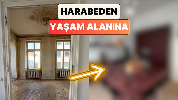 Harabeden Yaşam Alanına: Terk Edilmiş Bir Evi Satın Alan Çiftin Yaptığı Dekorasyon Beğeni Topladı