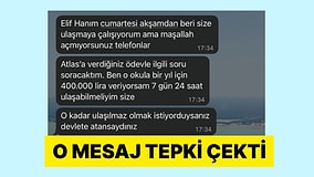 Özel Okulda Çalışan Bir Öğretmen Velisinin Attığı Mesajı Paylaştı