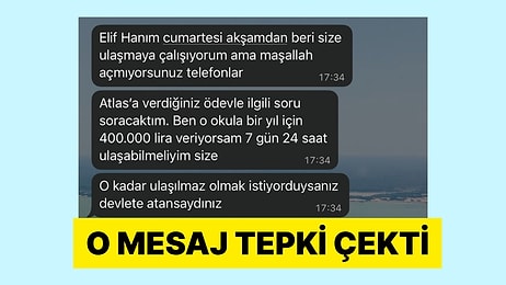Özel Okulda Çalışan Bir Öğretmen Velisinin Attığı Mesajı Paylaştı