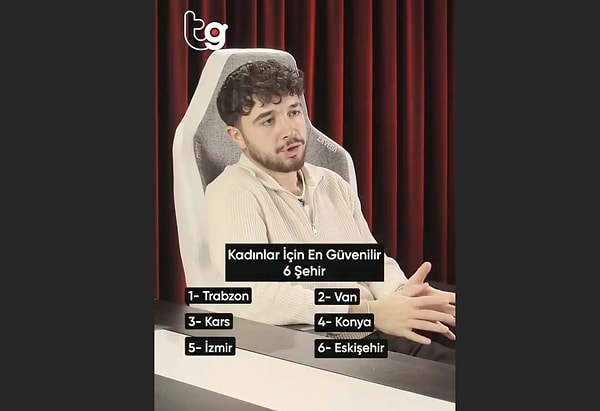 Listeye göre kadınlar için Türkiye'nin en güvenilir şehirleri;