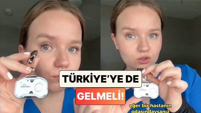 Amerika'da Çalışan Bir Hemşire Sağlık Çalışanlarının Güvenlik İçin Kullandığı Cihazı Gösterdi