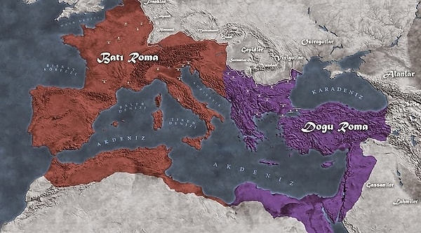 4. Roma İmparatorluğu hangi imparator döneminde ikiye ayrılmıştır?