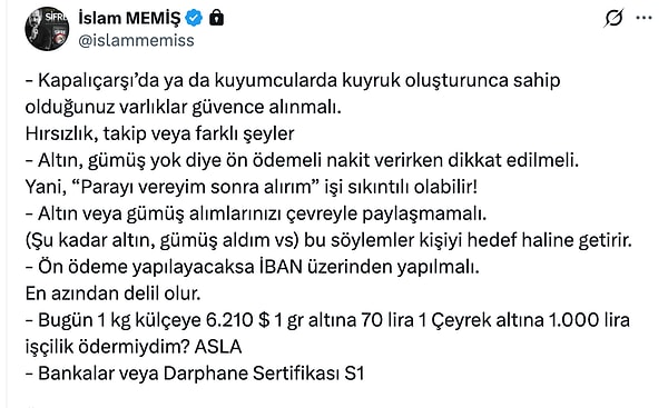 İslam Memiş’in paylaşımı