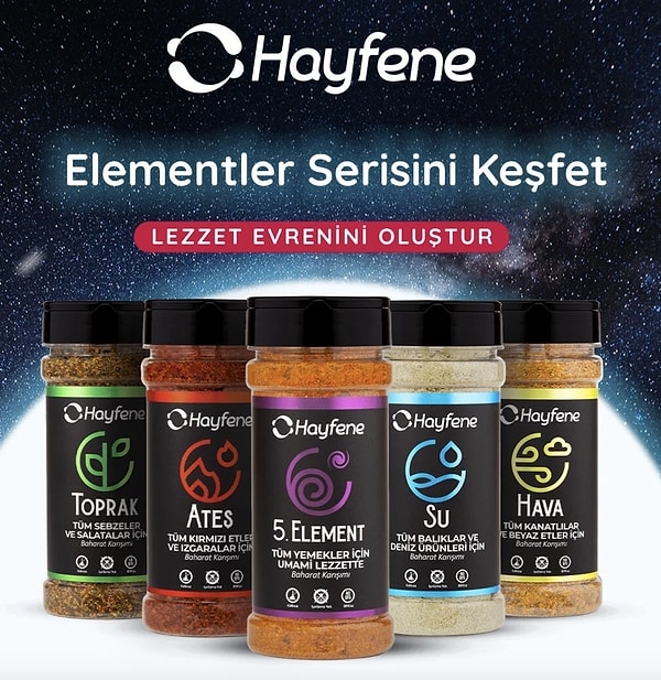 Elementlerin Gücü Adına: Hayfene 5'li Paket!